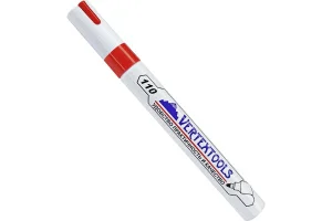 Маркер-краска строительный красный VertexTools 0020-03 *1/12/144