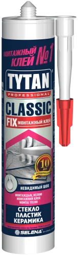 Клей монтажный Classic Fix Professional прозрачный 310мл 62949 (Tytan)  12 (-20)