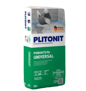 Наливной пол Universal + -20 быстротвердеющий самовыравнивающийся для грубого и финишного выравниван