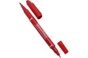 Маркер строительный красный двухсторонний VertexTools 00010-02 *1