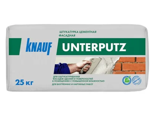 Штукатурка цементная фасадная Унтерпутц 25 кг KNAUF  1 48 (70320)