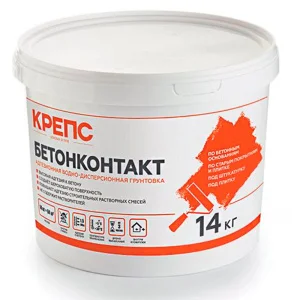 Грунтовка Крепс бетонконтакт всесезонная 14кг
