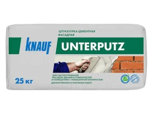 Штукатурка цементная фасадная Унтерпутц 25 кг KNAUF  1 48 (70320)