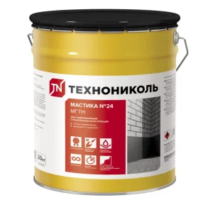 Мастика гидроизоляционная ТЕХНОНИКОЛЬ №24 МГТН ведро 20 кг 224507