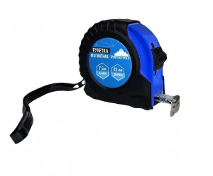 Рулетка 7,5м 25мм обрезиненный корпус фиксатор VertexTools 3120-07  1
