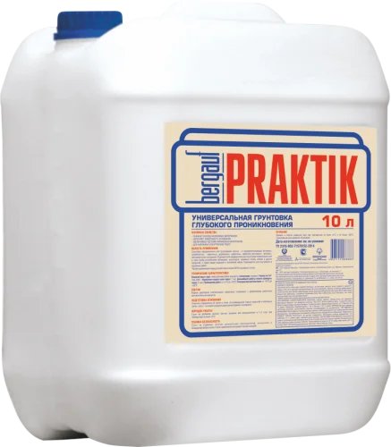 Грунтовка универсальная глубокого проникновения Рraktik Всесезонная 10кг Bergauf  60152  1 60 (-40)