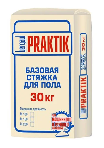 Стяжка базовая  для пола М200 6-80мм 30кг Bergauf Praktik  1 48 (00204)