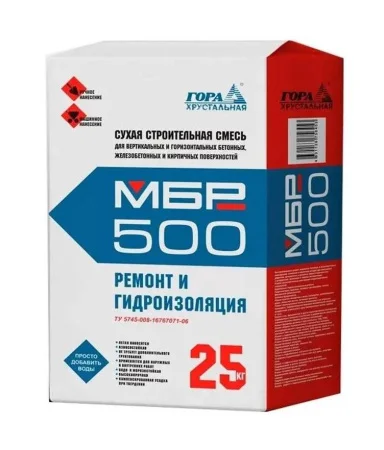 Ремонтная смесь для бетона (МБР 500М) морозостойкая в мешках по 25 кг  1 40