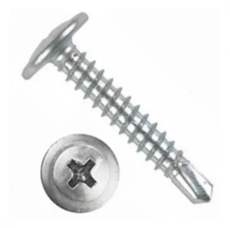 Саморез с прессшайбой 4,2х38 сверлоконечный, цинк 100 шт