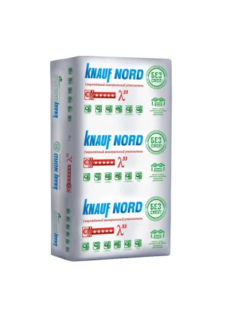 ТеплоКНАУФ NORD TS 033 А 100х600х1250мм 6шт Knauf Insulation 1уп 0,45м3 4,5м2 1п 24уп 728447
