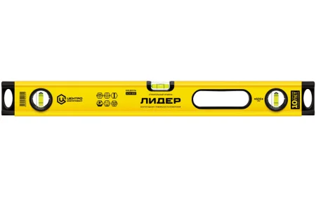 Уровень коробчатый 200см ЦИ Лидер Л-14 3 глазка усиленный