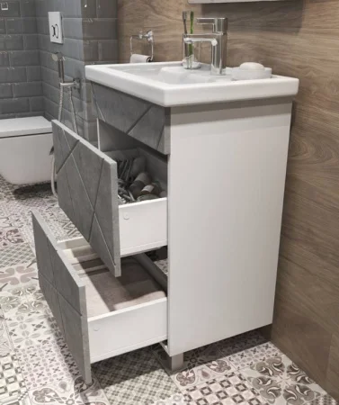 Тумба для ванны напольная VIGO Geometry 600-0-2 бетон