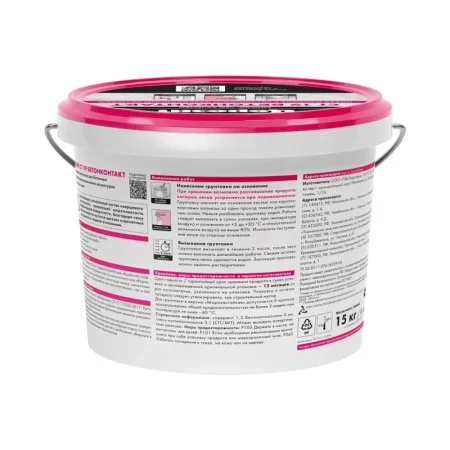 Грунтовка Церезит СТ-19 бетонконтакт морозостойкая 15кг