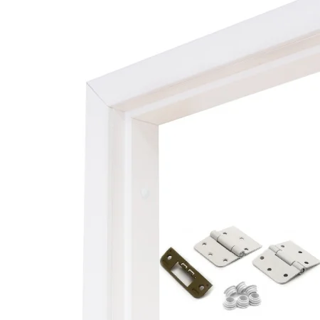 Дверная коробка МДФ лам.белая ГОСТ 800мм с фурнитурой Олови