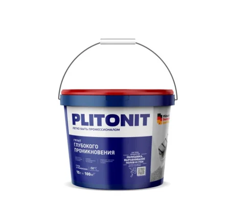 Грунт глубокого проникновения PLITONIT ведро 10л Н010886  1