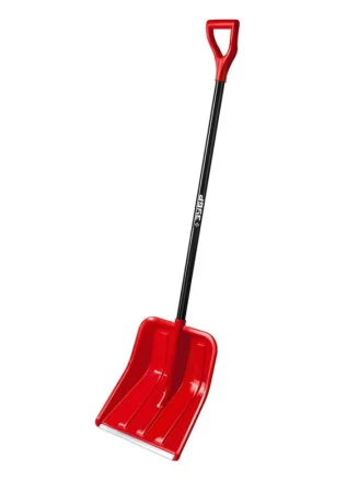 Лопата снегоуборочная пластиковая 400х435мм алюминиевый черенок Зубр Урал 39927