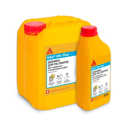 Добавка для строительных растворов пластификатор Sika Mix Plus 5л *1/4