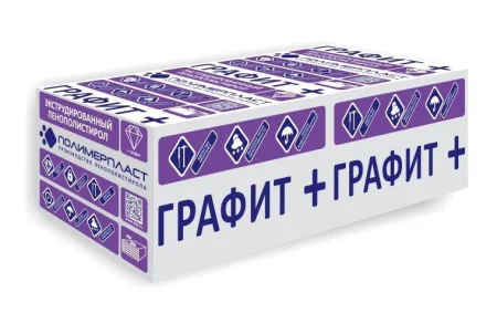 Экструзионный пенополистирол ГРАФИТ+ЭПС 35 1180х580х50 8л 1уп 0,27376м3 5,4752м2