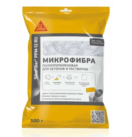 Фибра полипропиленовая Sika Fiber PPM-12 RU 0,3кг
