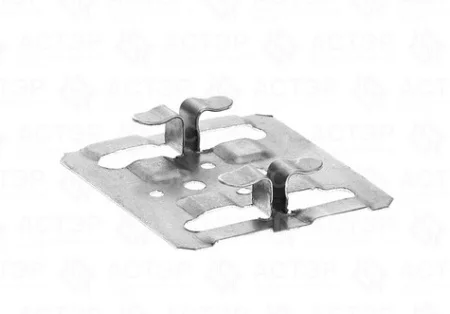 Кляммер рядовой (оцинк) 70*76*10*1мм  1уп=130 шт