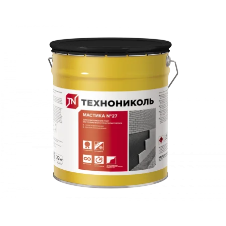 Мастика приклеивающая ТЕХНОНИКОЛЬ №27 ведро 22кг 351220