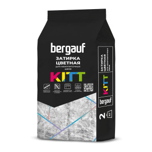 Затирка на цементной основе Bergauf Kitt Графит 2кг