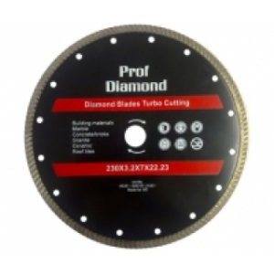 Диск алмазный универсальный ТУРБО 125х2,0х22.23мм (Prof Diamond)  *50/100
