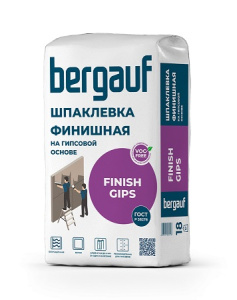 Шпаклевка гипсовая финишная Bergauf Finish Gips 18кг