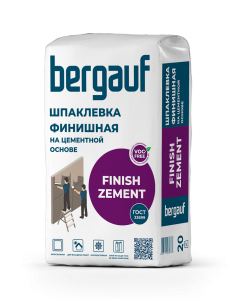 Шпаклевка цементная финишная Bergauf Finish Zement 20кг