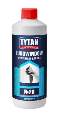 Очиститель для ПВХ №20 нерастворяющий с антистатиком Tytan Professional Eurowindow 950 мл 