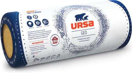 Утеплитель Ursa Geo M-15 8000х1220х50 мм/19.52 м² /2 мата