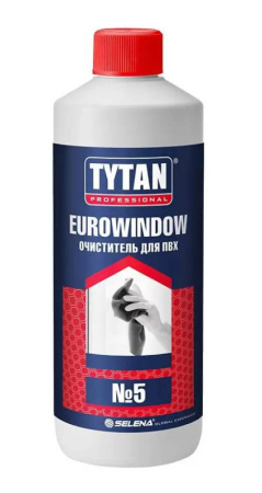 Очиститель для ПВХ №5 сильнорастворяющий Tytan Professional Eurowindow 950 мл 