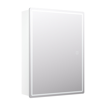 Зеркало-шкаф "Geometry-600" 60*18*91см (Белый) LED (VIGO) *1
