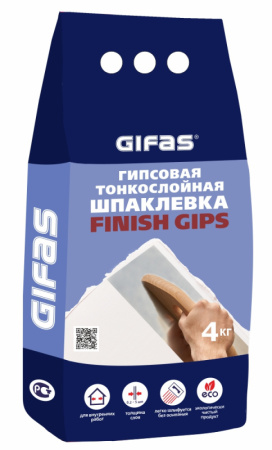 Шпаклевка гипсовая финишная Bergauf Finish Gips 5 кг